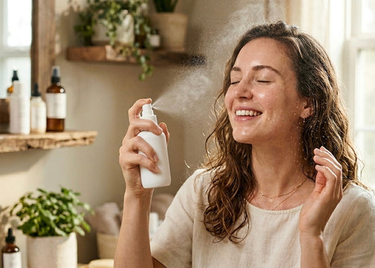 Easy 2-Ingredient Aloe & Rose Moisturizing Facial Spray Mist – For a Dewy Summer Glow